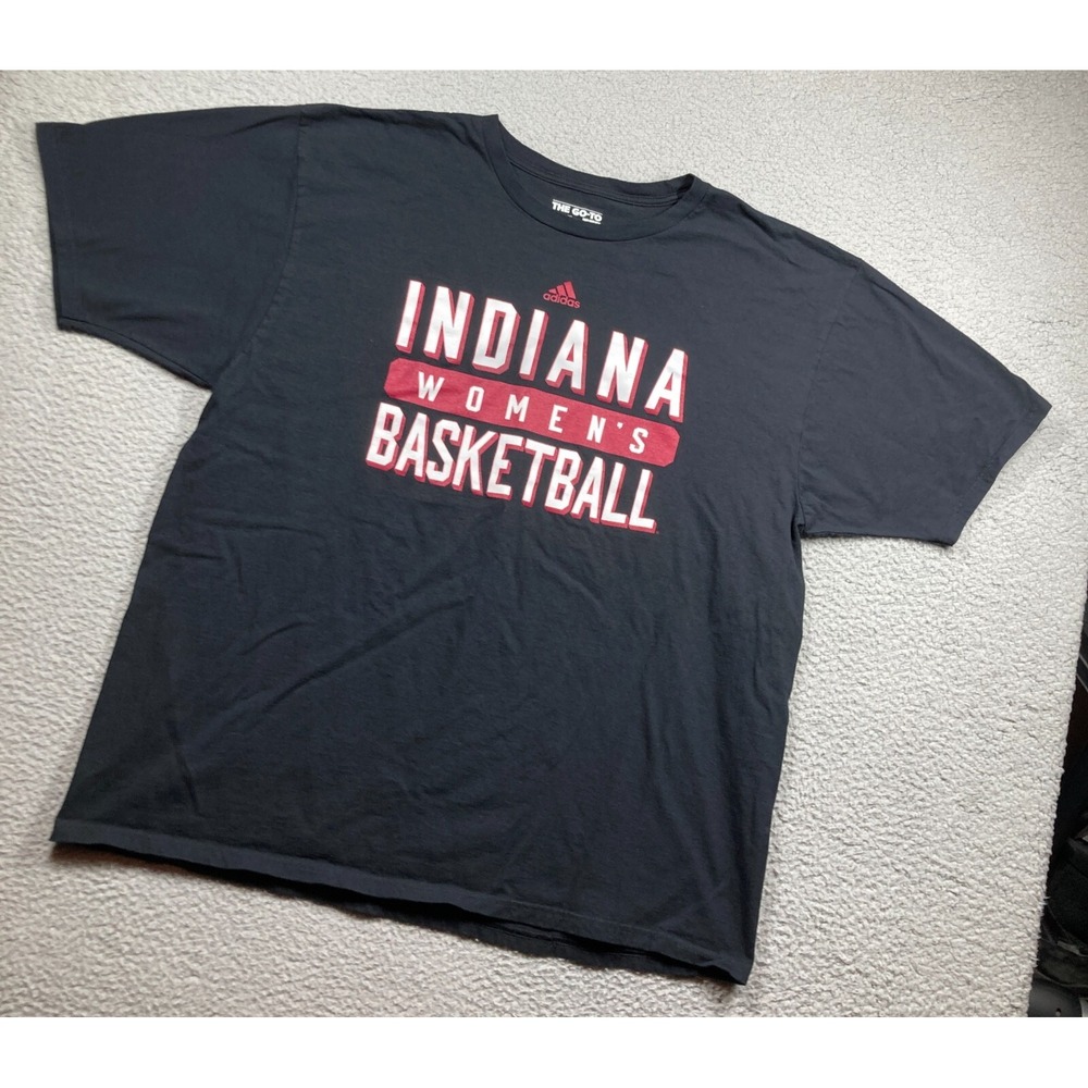 Indiana‎ University Women's Basketball T Shirt Adult 2X Black Short Sleeve